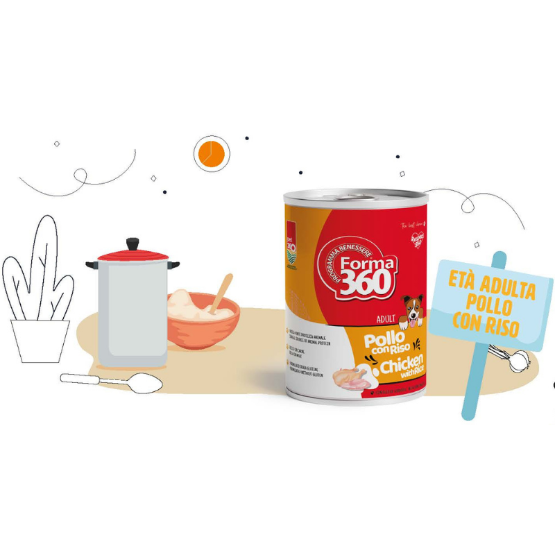 ETÀ ADULTA - POLLO CON RISO - 400 gr