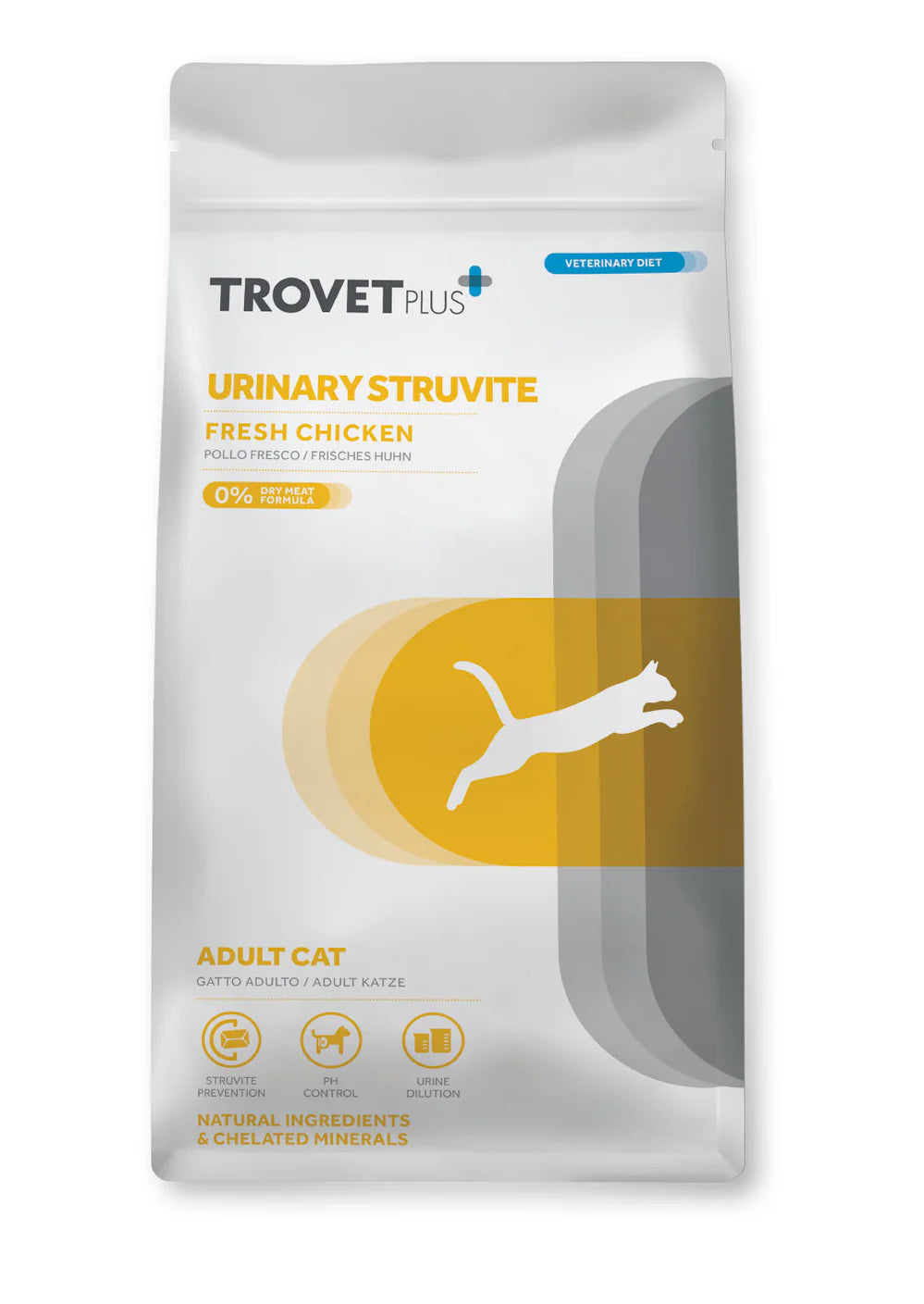 TrovetPlus Urinary Struvite - Pollo - Crocchette per gatti adulti con calcoli di struvite