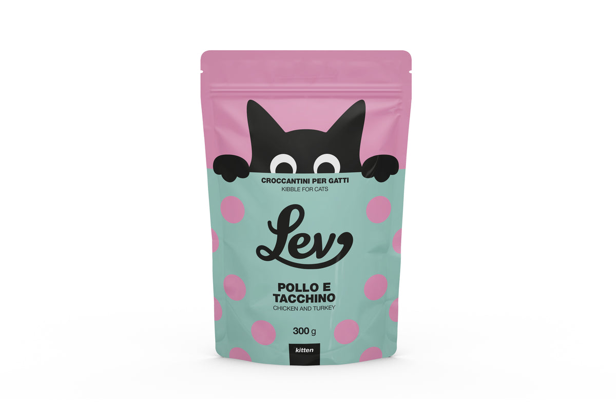Lev - Secco Gatto - Kitten Pollo e Tacchino