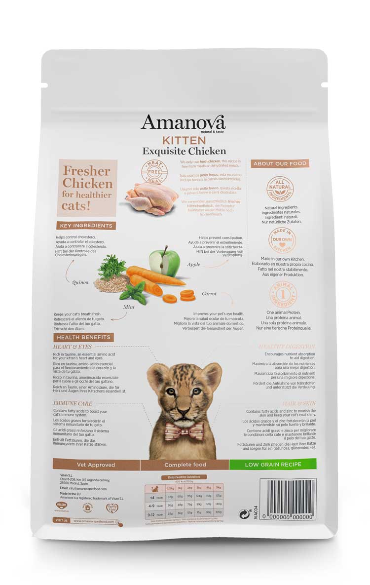 Amanova - Gattino - Pollo squisito - Pollo fresco
