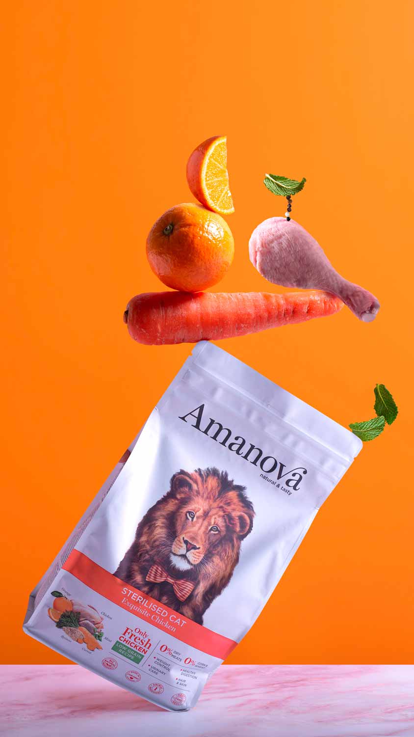 Amanova - Gatto Adulto - Pollo Squisito - Pollo fresco