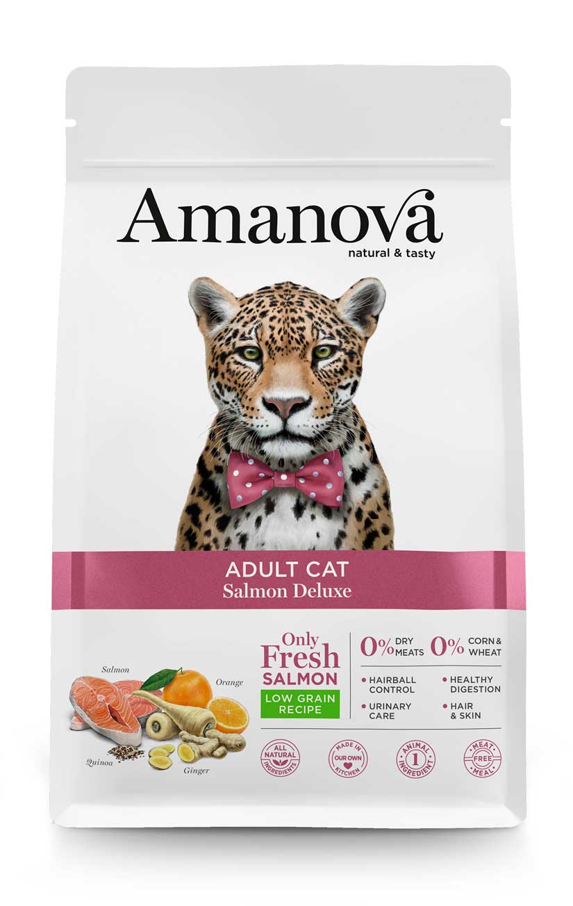 Amanova - Gatto Adulto - Salmone Deluxe - Salmone fresco