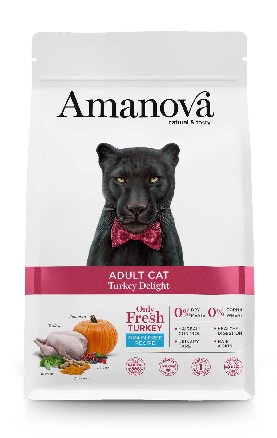 Amanova - Gatto adulto - Tacchino Delizia - Tacchino fresco