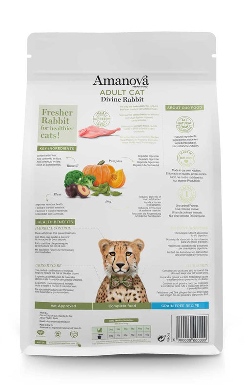 Amanova - Gatto Adulto - Divine Rabbit - Coniglio fresco