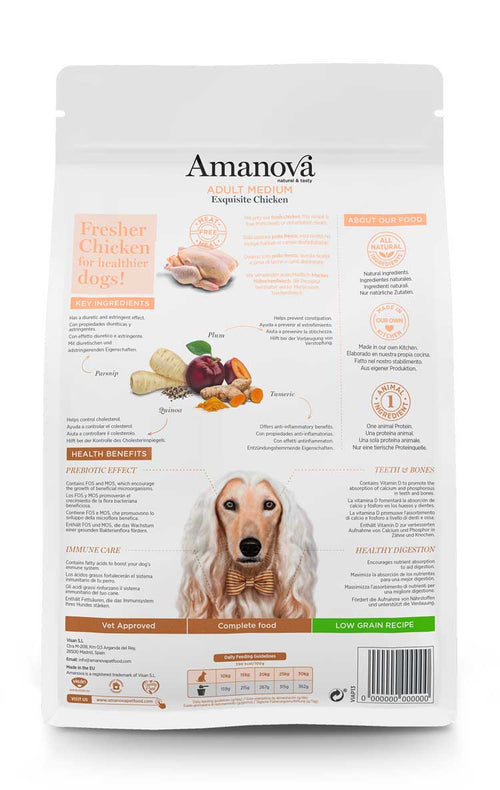 Amanova - Adult medium - Pollo squisito - Pollo fresco