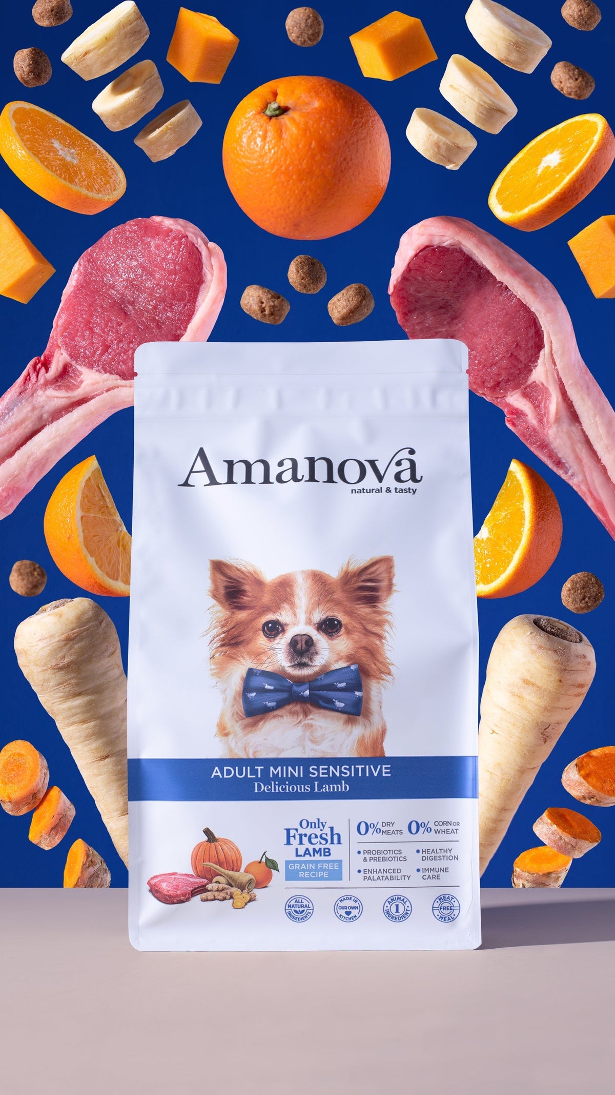 Amanova - Adult mini sensitive - Delizioso Agnello - Agnello fresco