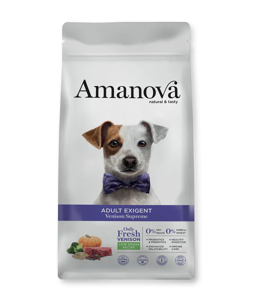 Amanova Adult Exigent - Deer - Premium kibble for adult dogs of all breeds