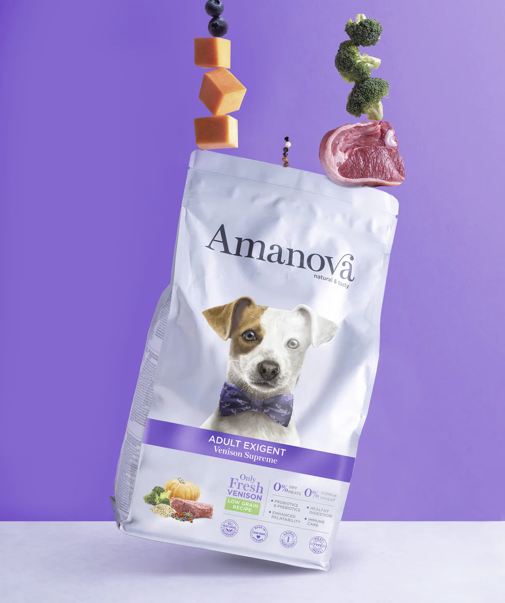 Amanova Adult Exigent - Deer - Premium kibble for adult dogs of all breeds