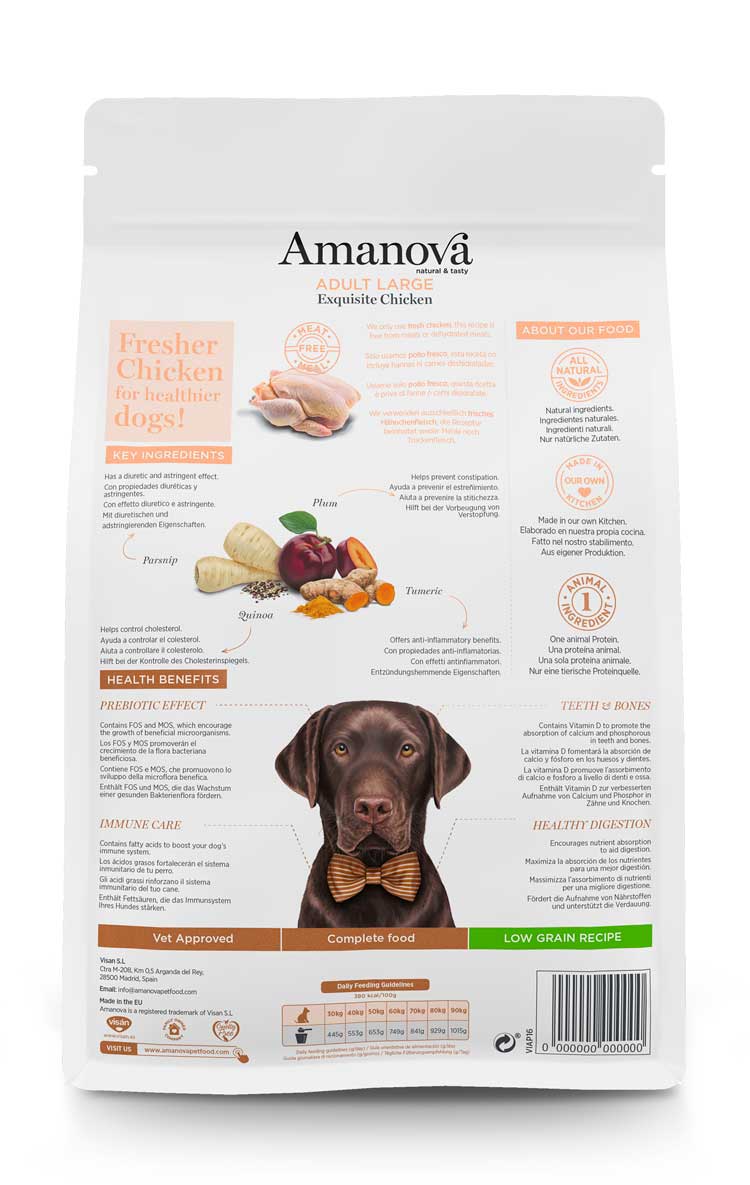 Amanova - Adult large - Exquisite Chicken - Pollo fresco - 12 kg