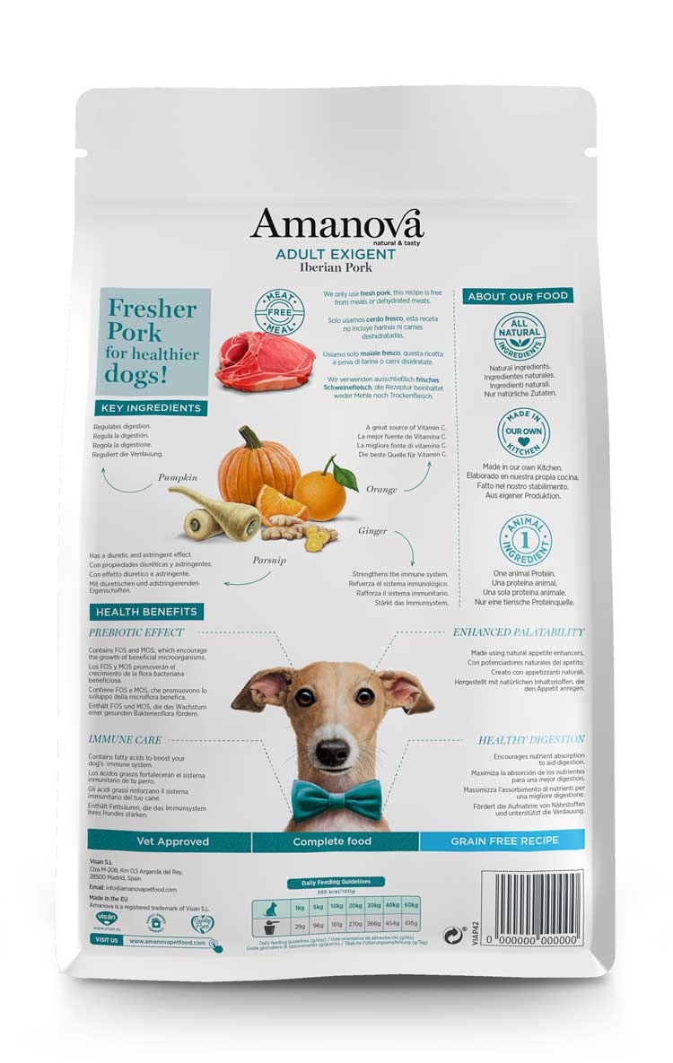 Amanova - Adult exigent - Iberian Pork - Maiale iberico fresco