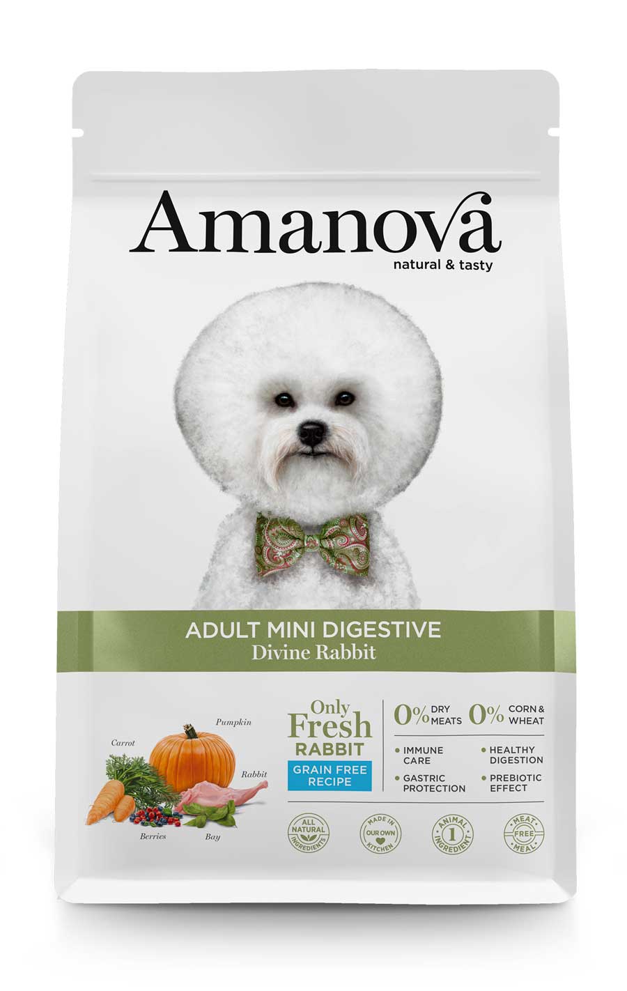 Amanova - Adult mini digestive - Coniglio divino - Coniglio fresco