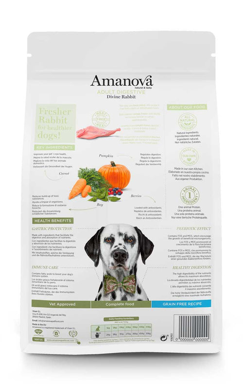Amanova - Adult digestive - Coniglio divino - Coniglio fresco
