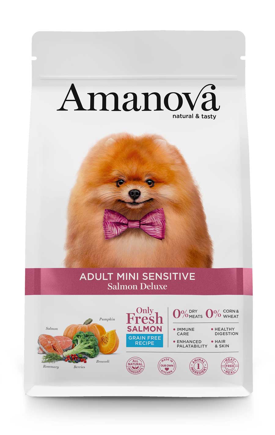 Amanova - Adult mini sensitive - Salmone Deluxe - Salmone fresco
