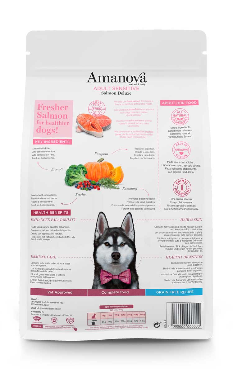 Amanova - Adult sensitive - Salmone Deluxe - Salmone fresco