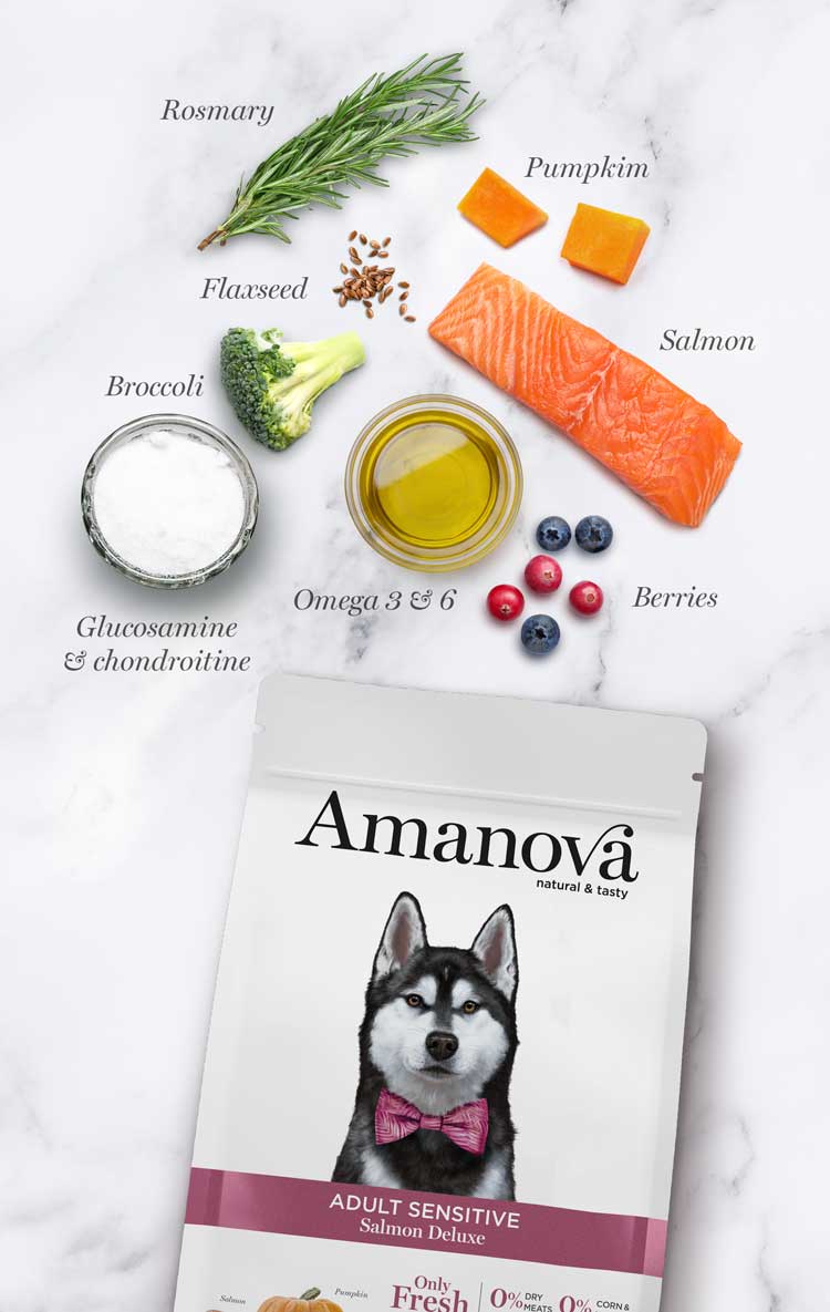 Amanova - Adult sensitive - Salmone Deluxe - Salmone fresco