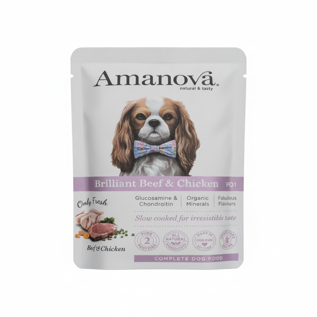 Amanova - pouch brilliant beef & chicken p01