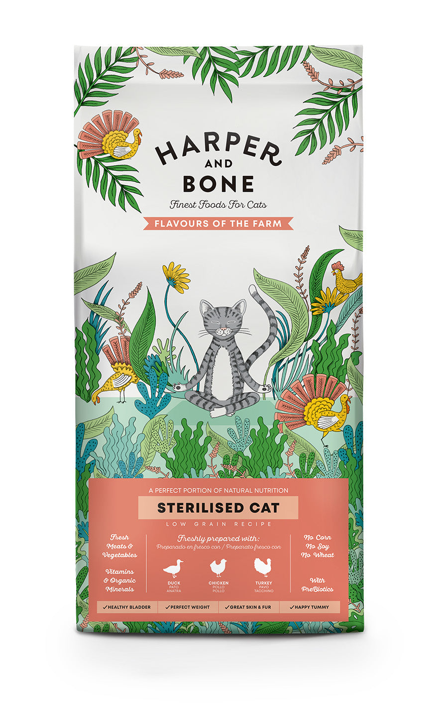 Harper & Bone - Sterilised cat - Flavours of the farm - Anatra, pollo e tacchino