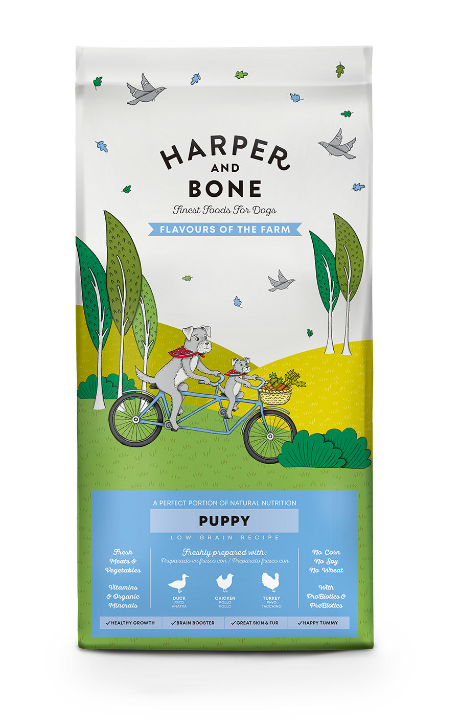 Harper & Bone - Puppy - Flavours of the farm - Anatra, pollo e tacchino