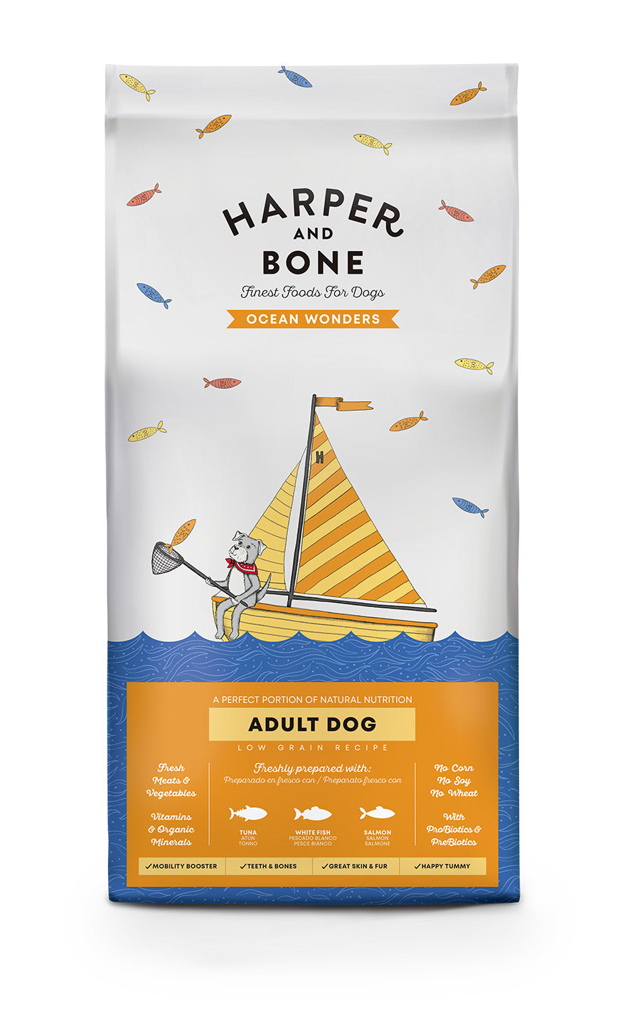 Harper & Bone - Adult dog - Ocean wonders - Tonno, pesce e salmone