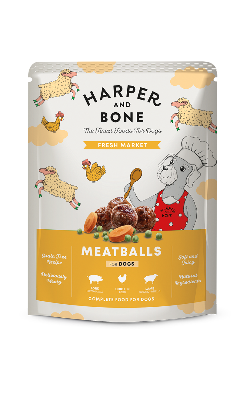 Polpette per cani - Fresh Market - Maiale Iberico, Pollo e Agnello - 300 g