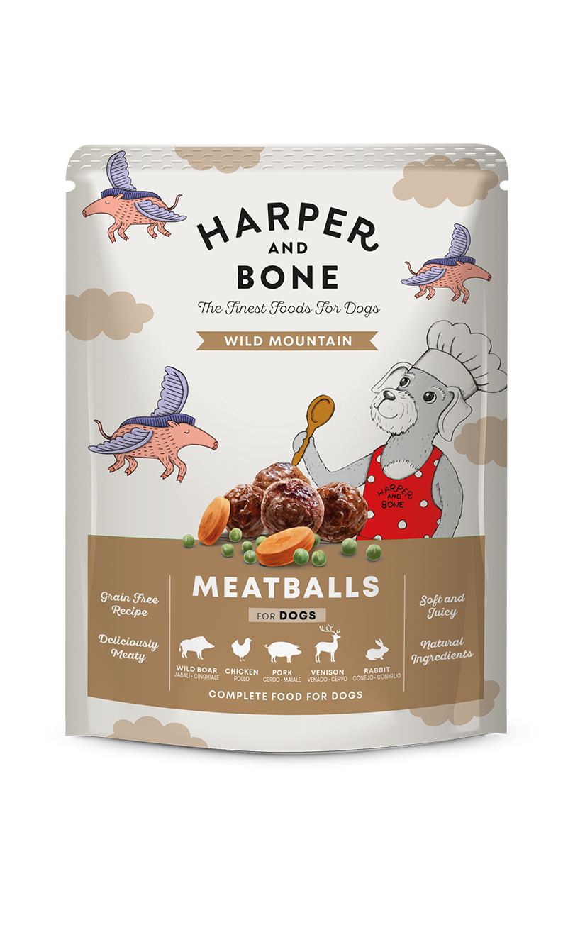Polpette per cani - Wild Mountains - Cinghiale, maiale iberico, pollo, coniglio e cervo - 300 g